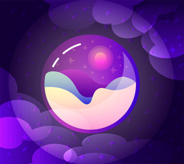 exoplanet abstract image gradient symbol