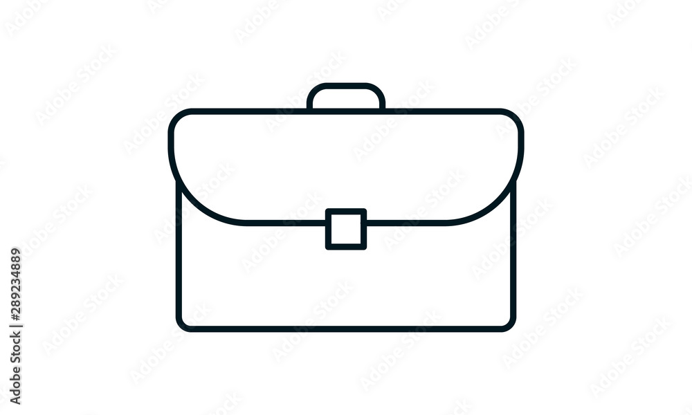 Poster briefcase icon. simple element illustration. briefcase concept symbol design. can be used for web an
