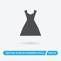 Dress vector icon, simple sign for web site and mobile app.