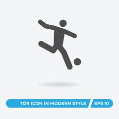 Football player vector icon, simple sign for web site and mobile app.