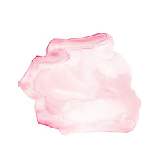 Watercolor spot of Gentle pastel beige color