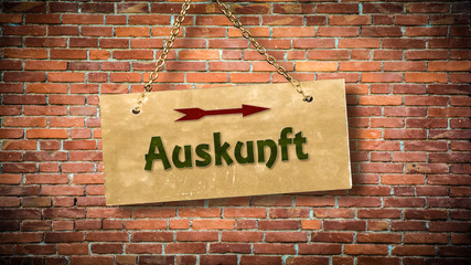 Schild 388 - Auskunft