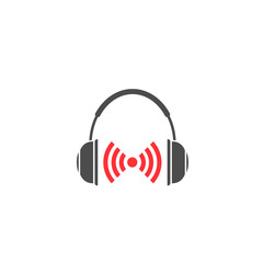 Headphones vector icon