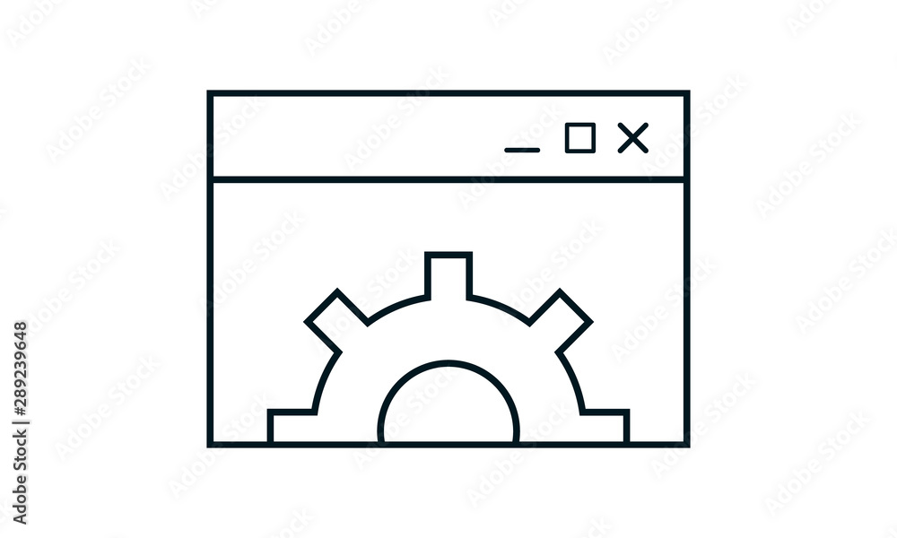 Aufkleber website optimization icon for performance improvement-related websites