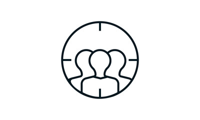  Target audience icon for marketing or demographic-related websites