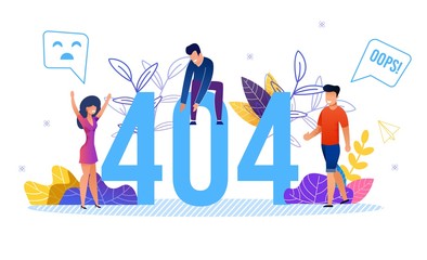 Error 404 Huge Numbers and Tiny Angry People Users
