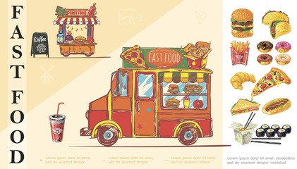 Sketch Fast Food Concept