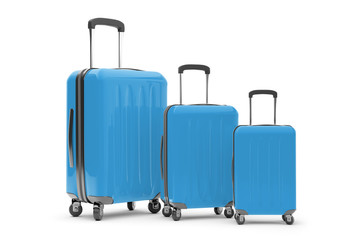 Isolated suitcase on a background