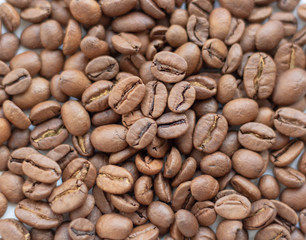 roasted coffee beans, can be used as a background