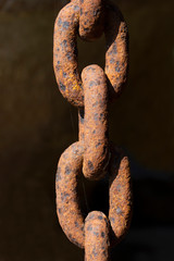Seamless rusty chain abstract background