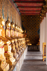 Fototapeta premium Ancient Buddha's statue at Wat Pho Temple, Bangkok, Thailand.