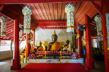 Buddha statue in Wat Palad temple, Chiang Mai, Thailand