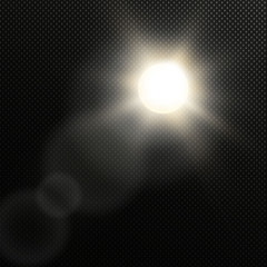 Vector transparent sunlight special lens flash light effect.front sun lens flash. Vector blur in the light of radiance. Element of decor