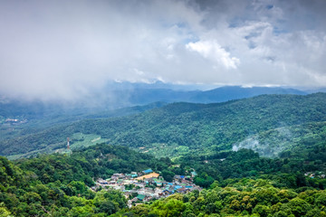 Fototapeta na wymiar Doi Pui Mong hill tribe village landscape, Chiang Mai, Thailand