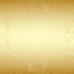 abstract gold background with gradient - grape clusters