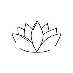 lotus icon logo vector illustration