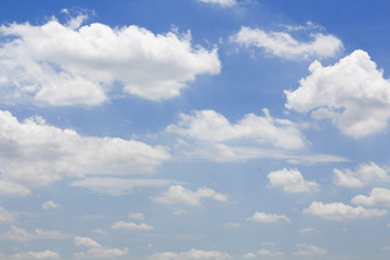 Beautiful sky with cloud  for background.