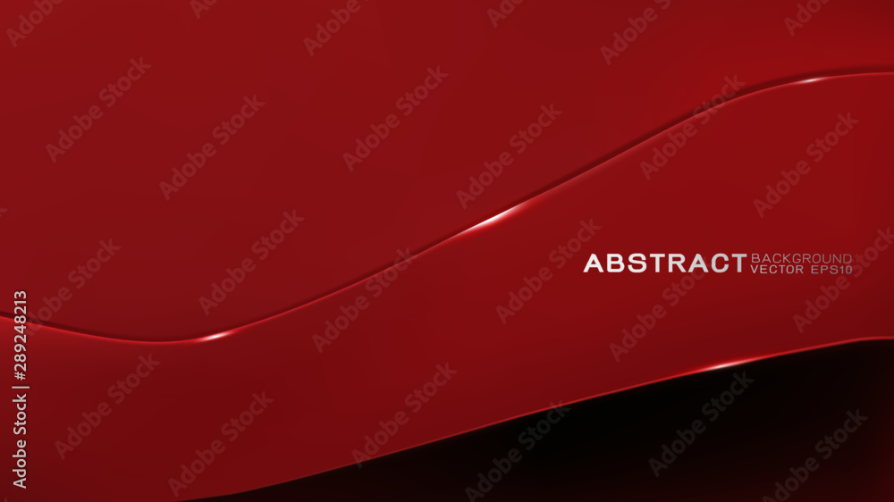 Aufkleber abstract trendy and technology concept with line movement and copy space on dark red background, vec