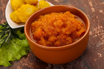 Zucchini squash caviar