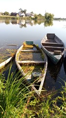 Obraz premium boat on the lake