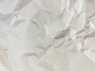 Obraz premium Crumpled white paper texture