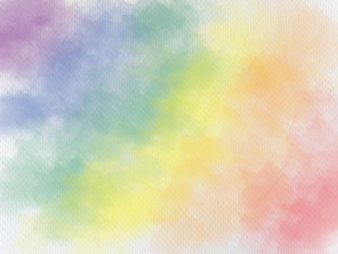 rainbow watercolor background, LGBTQ pride flag