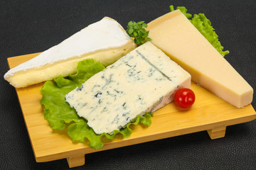 Cheese triangle mix - gorgonzola, brie, parmesan