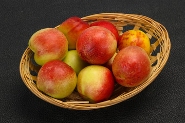 Sweet tasty fresh ripe apricots