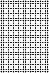 Pattern circle in channel Line black color hatch background on white paper, straight line intersects grid table square