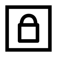 box lock icon vectors
