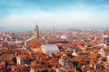 Fototapeta na wymiar Venice,Italy. aerial city view