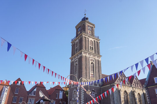 Kirche und marktplatz  in Coesfeld