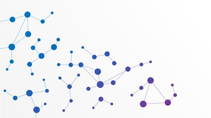Abstract geometric Circuit connect lines and dots.Simple technology graphic background.Illustration Vector design Network technology and Connection concept.