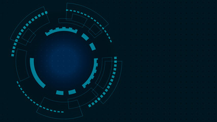 Abstract Digital Technology Cycle background.Business growth transformation to digital and Successful financial technology.
