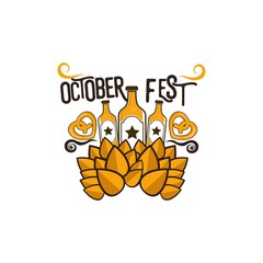 Oktoberfest Logo Design Vector