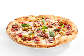 Seafood pizza delicious