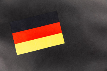 germany flag on a black background