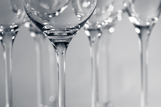 wineglass detail black and white