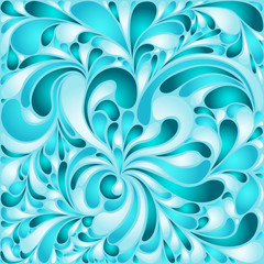 Silk texture fluid shapes, gradient color abstract branches elegant floral pattern, stylized flower organic print, vector ornate background. Luxury floral shapes stylized organic tile sample.