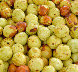 organic and fresh fruits on the background