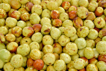 organic and fresh fruits on the background