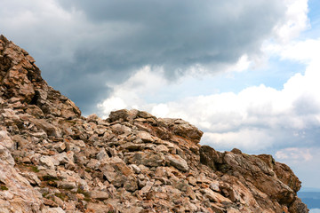 mountain landscape on a summer day