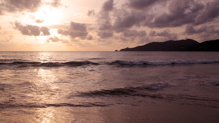 Sunset on the beach, Patong, Phuket, Thailand