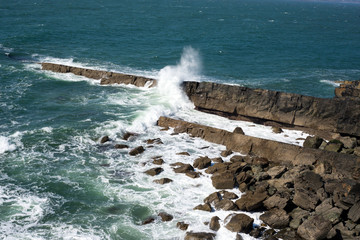 rocky coastline in county kerry ireland