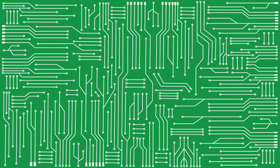 Hi-tech background, circuit board, hardware engineering concept.