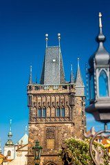 Old town Charles Bridge Tower Gateway in Prague, Czech Republic