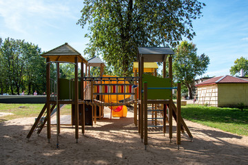 Fototapeta na wymiar Playground for children.