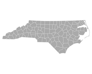 Karte von North Carolina © Robert Biedermann