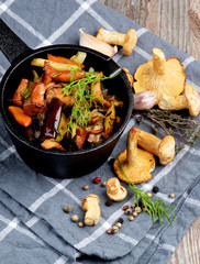 Roasted Chanterelles Ragout