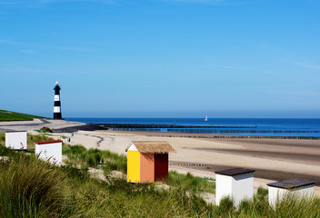 Breskens Lighthouse in Netherlands